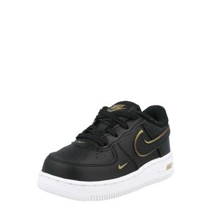 Nike Sportswear Tenisky 'Force 1'  čierna / zlatá