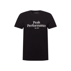 PEAK PERFORMANCE Tričko  čierna / biela