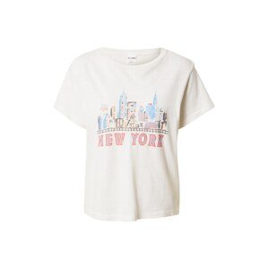 RE/DONE T-Shirt 'NY SKYLINE'  biela / zmiešané farby