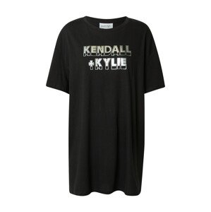 KENDALL + KYLIE Tričko  čierna / strieborná