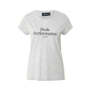 PEAK PERFORMANCE Funkčné tričko  sivá melírovaná / čierna