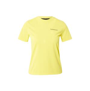 PEAK PERFORMANCE Funkčné tričko 'Alum'  žltá / čierna
