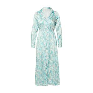 River Island Košeľové šaty 'V NECK BLUE PRINT DRESS'  modrá