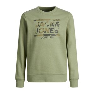 Jack & Jones Junior Sweatshirt 'Miko'  námornícka modrá / kaki / olivová