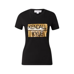 KENDALL + KYLIE Tričko  zlatá / čierna