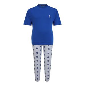 Calvin Klein Underwear Dlhé pyžamo  kráľovská modrá / biela