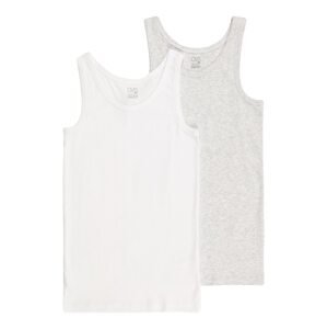 OVS Shirt  sivá melírovaná / biela