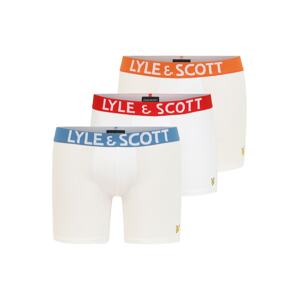 Lyle & Scott Boxershorts 'Daniel'  krémová / biela / červená / modrá