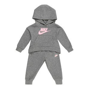 Nike Sportswear Joggingová súprava  sivá melírovaná / ružová