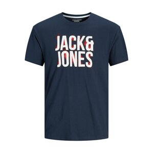 Jack & Jones Junior Tričko  modrá / námornícka modrá / červená