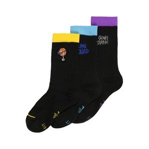 NIKE Športové ponožky 'Space Jam: A New Legacy'  čierna / svetlomodrá / žltá / svetlofialová