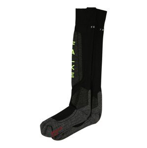 FALKE Športové ponožky  čierna / tmavosivá / červená / trstinová