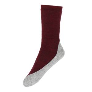 FALKE Ponožky 'Cosyshoe'  sivá / bordová