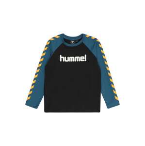 Hummel Funkčné tričko  čierna / modrosivá / biela / oranžová