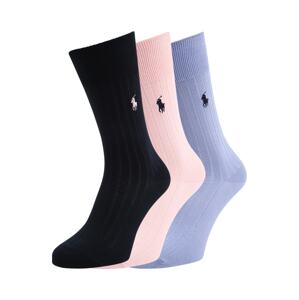 Polo Ralph Lauren Ponožky  dymovo modrá / tmavomodrá / ružová
