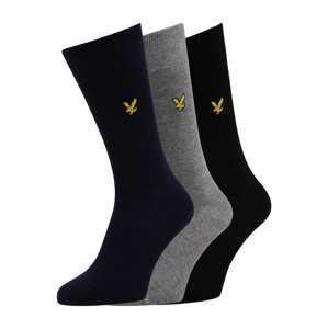 Lyle & Scott Ponožky 'ANGUS'  námornícka modrá / žltá / sivá / čierna