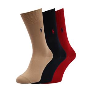 Polo Ralph Lauren Ponožky  piesková / tmavomodrá / červená