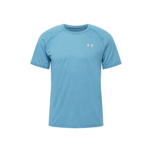 UNDER ARMOUR Funkčné tričko 'Streaker'  biela / nebesky modrá
