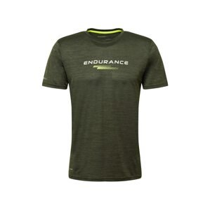 ENDURANCE Funkčné tričko 'Portofino'  olivová / biela / jablková