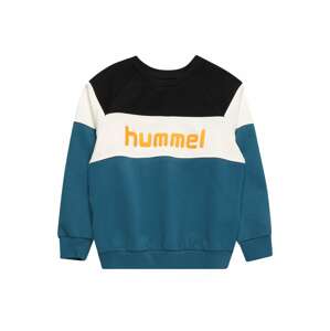 Hummel Sweatshirt  modrá / biela / oranžová / čierna
