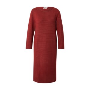 TOM TAILOR Pletené šaty  červená / tmavočervená