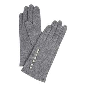 NÜMPH Prstové rukavice  sivá melírovaná