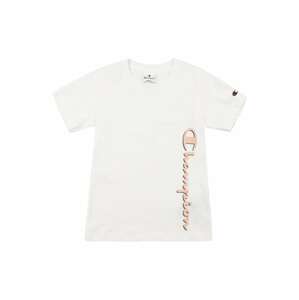Champion Authentic Athletic Apparel T-Shirt  biela / telová / tmavomodrá