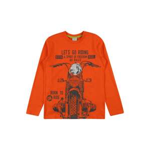 Boboli T-Shirt 'Motorcycle'  oranžová / tmavomodrá