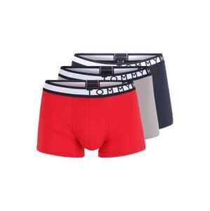 Tommy Hilfiger Underwear Boxerky  červená / sivá / námornícka modrá / biela