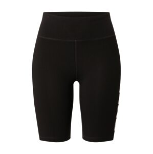 DKNY Performance Športové nohavice  čierna / strieborná