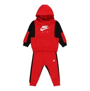 Nike Sportswear Joggingová súprava  čierna / biela / ohnivo červená