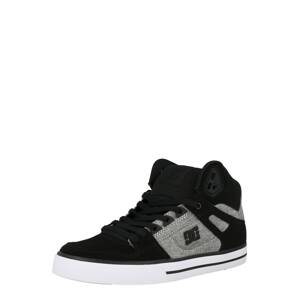 DC Shoes Členkové tenisky  čierna / sivá melírovaná