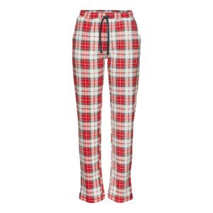 LASCANA Pyžamové nohavice  červená / biela
