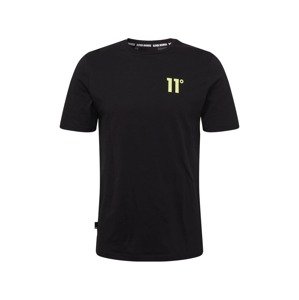 11 Degrees T-Shirt  čierna / svetložltá