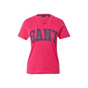 GANT Tričko  ružová / námornícka modrá