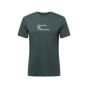 ARMANI EXCHANGE T-Shirt  zelená / biela