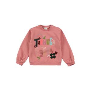 Boboli Sweatshirt  rosé / jedľová / biela / ružová / limetová