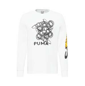 PUMA Funkčné tričko '4th Quarter'  šafránová / čadičová / biela