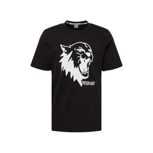 PUMA Funkčné tričko 'Scouted'  čierna / biela