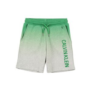 Calvin Klein Jeans Shorts  zelená melírovaná / sivá melírovaná