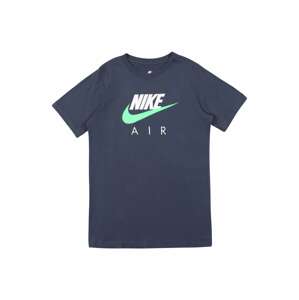 Nike Sportswear Funkčné tričko  námornícka modrá / biela / mätová