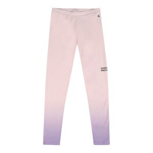 Calvin Klein Jeans Legíny  grafitová / svetlofialová / ružová