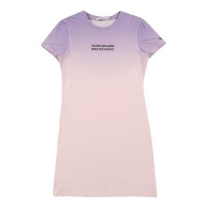 Calvin Klein Jeans Kleid  ružová / fialová / čierna