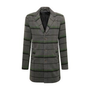 !Solid Prechodný kabát 'Tave'  čierna / sivá melírovaná / zelená