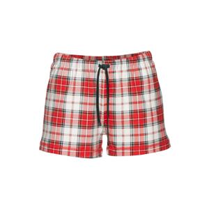 LASCANA Pyžamové nohavice  sivá / zelená / červená