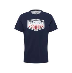 Barbour International Tričko  námornícka modrá / biela / tmavočervená