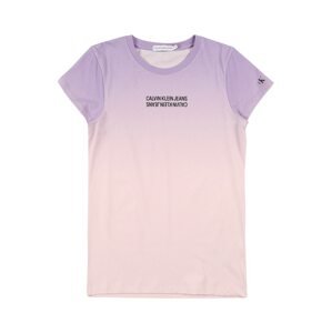 Calvin Klein Jeans Tričko  ružová / fialová / čierna