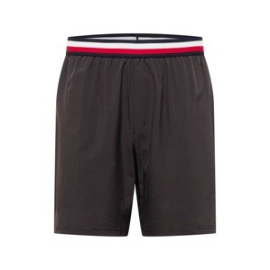 Tommy Sport Nohavice  čierna / červená / biela / námornícka modrá