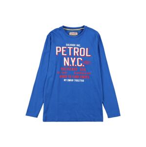 Petrol Industries Shirt  nebesky modrá / biela / červená