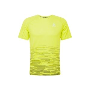ODLO Funkčné tričko  neónovo žltá / biela / tmavosivá